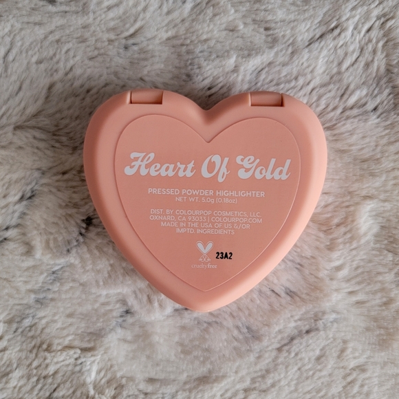 Heart of Gold Heart Shaped Highlighter ColourPop Cosmetics Valentine's Day - Picture 10 of 15
